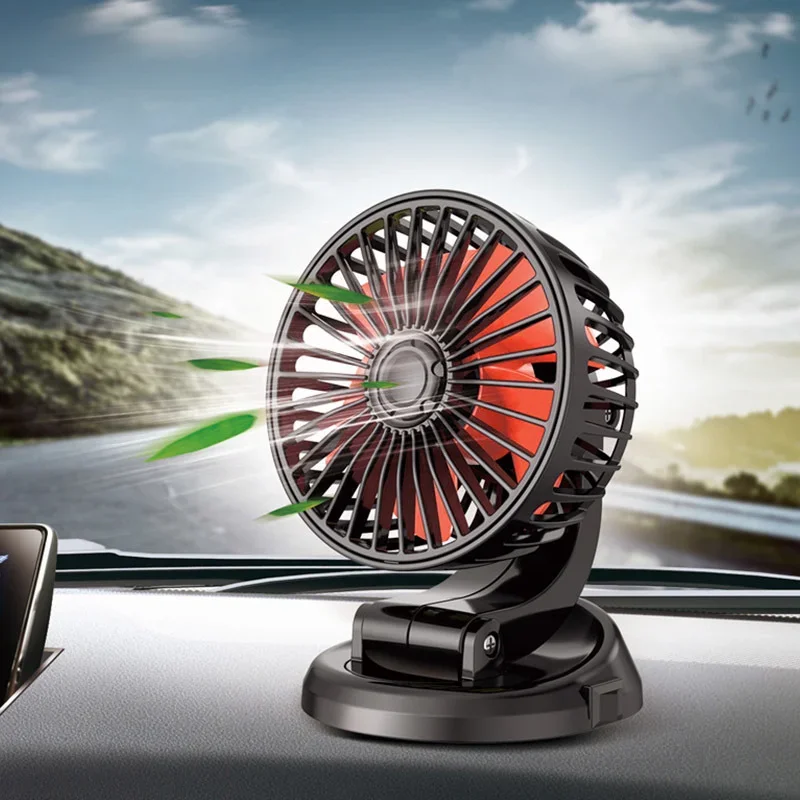 5V 12V 24V Car Fan for Dashboard Air Circulation Fans Multi-Angle Rotatable - £13.38 GBP+