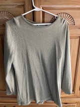 Liz Claiborne Collection Striped Long Sleeve Shirt Women’s size Medium - $49.99