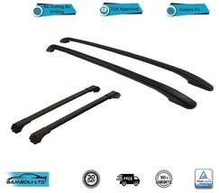 For Range Rover Sport Roof Side Rails Cross Bars Set 5 Pieces Black 2014-UP - £248.61 GBP