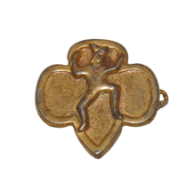 Girl Scout Vintage World War II Metal Saving Brownie Membership Pin - $26.99