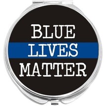 Blue Lives Matter Compact with Mirrors - Perfect for your Pocket or Purse - £9.42 GBP