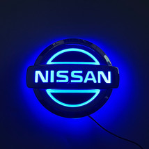 Nissan 5D LED Emblem Car Exterior Parts 4.61 ×3.94 in - Blue - $461.48 MXN