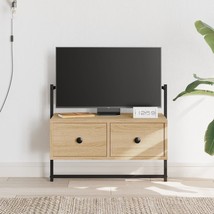 TV Cabinet Wall-mounted Sonoma Oak 60.5x30x51 cm Engineered Wood - £25.15 GBP