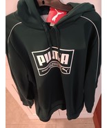 PUMA MEN&#39;S DARK MYRTLE GREEN HOODIE PULLOVER SWEATSHIRT 100% COTTON XL $... - €22,18 EUR