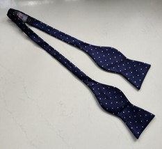 Izod Blue White Polka Dot Bow Tie - £9.00 GBP