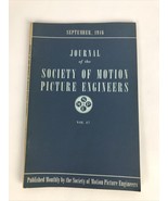 SMPE Journal Of The Society Of Motion Picture Engineers September 1946 V... - $17.58 CAD
