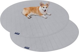 Washable Pee Pads For Dogs 2 Pack, Waterproof Round 48 Dog Whelping Pads, Reus - $41.99