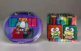 Vintage 1990s Sanrio Pochacco Stamp &amp; Kerropi Pencil Crayon 2pc Set - $118.80