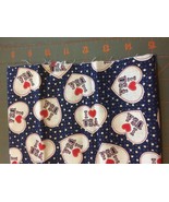 fabric- I heart USA  approx 18” x 42” - €3,81 EUR