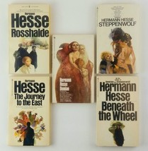 Hermann Hesse Lot of 5 Books Steppenwolf Demian Rosshalde Beneath Wheel Journey