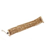Vintage Rhinestone Multi-Chain Bracelet 7 In Long 1.5 In Wide Bling! - $337.37 MXN