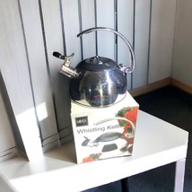 Mikasa Stainless 2.5qt Whistling Kettle - Westport 2.4liter Tea Pot Coff... - $14.26