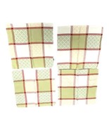 Food Network Set of Four 16” X  16” Woven Napkins in Green And Red Plaid... - £14.76 GBP