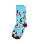 Men&#39;s Gnome Christmas Crew Sock Blue Cotton Blend Holiday Gift Stocking ... - $262.15 MXN