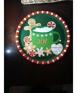 Joy Gingerbread Large Serving Cookie Dessert Snack Plastic Xmas Holiday ... - €10,06 EUR