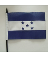 Bandera Honduras Desk Flag 4&quot;x 6&quot; inches Order With or Without Stand - £4.94 GBP+