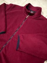 LL Bean Burgundy Polartec Full Zip Pocket Fleece Jacket - Womens Size 2X... - $509.32 MXN