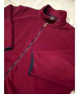 LL Bean Burgundy Polartec Full Zip Pocket Fleece Jacket - Womens Size 2X... - $37.27 CAD