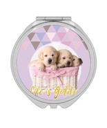 Golden Retriever : Gift Compact Mirror Modern Scandinavian Dog Puppy Cut... - $18.23 CAD