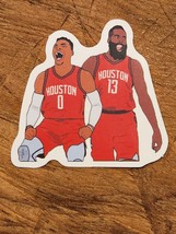 Russell Westbrook Sticker &amp; James Harden Sticker Rockets Basketball Nba - £1.59 GBP