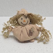 Russ Berrie Scarecrow 2.5&quot; Decorative Figure Beanbag Plush Decor - $27.74 CAD