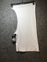 Doublju Women One Shoulder Shirt Top Blouse White Size M - £4.96 GBP