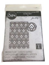 Sizzix Embossing Folder Tim Holtz Arched Texture Fades Multi-Level Large 6.25 in - £6.68 GBP