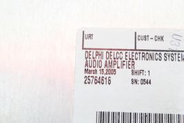 04-07 CADILLAC CTS RADIO AMPLIFIER BOOSTER Q1539 image 11