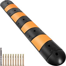 VEVOR Rubber Speed Bump, 1 Pack 2 Channel Speed Bump Hump, 72&quot; Long Modular Spee - £149.95 GBP