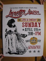 Loretta Lynn Poster Concert Coal Miner&#39;s Daughter 2016 - £141.58 GBP