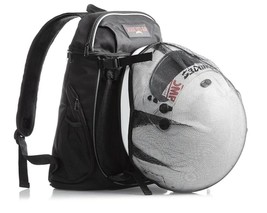 Badass Moto Gear Gray Motorcycle Helmet Bag Backpack Expandable Pockets  image 7
