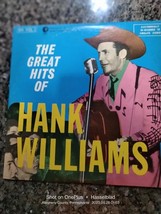 Vinyl Records Greatest Hits by Hank Williams  - $7.00
