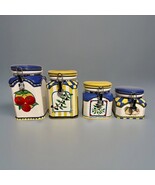 OGGI Vegetable &amp; Herb Ceramic 4 Pc Canister Set - $1,405.22 MXN