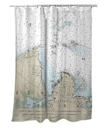 Betsy Drake Clayton, NY Nautical Map Shower Curtain - £85.65 GBP