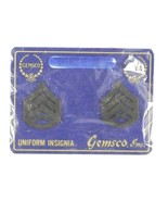 Sterling Silver USMC Sergeant Insignia Pins #2 Korea Era Gemsco NIP - €57,25 EUR