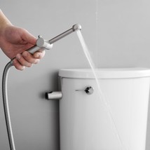 Bidet Sprayer For Toilet, Solid Brass Handheld Bidet Attachment,, Brushed Nickel - £48.77 GBP