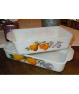 Vintage Set 2 FIRE KING GAY FAD FRUIT CASSEROLE BAKING DISHES 1 qt 1.5 q... - £38.93 GBP