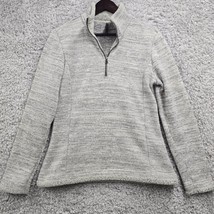 Kuhl Sweater Women Large Beige Alaska 1/4 Zip Long Sleeve Fleece Gorpcor... - £17.49 GBP