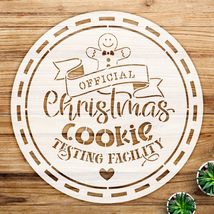 Christmas Cookie Testing Facility Stencil for Baking and Crafts, Reusabl... - $14.69+