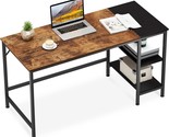 Joiscope Home Office Computer Desk, Study Writing Desk With Wooden Storage - £102.11 GBP