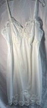 Vintage 1950s Carol Brent Peach Full Slip Short Embroidered Lace Trim Bo... - $25.00