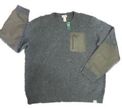 NEW LL Bean Sweater Mens XXXL REG Maine Guide Merino Wool Gray Outdoor Hunting - $64.99