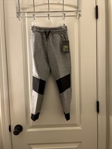 Athletic Works Knit Boys Knit Jogger Track Pants Gray &amp; Black Choose Your Size - £15.99 GBP+