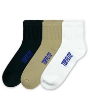 Top Flite Mens Sport Cushion Quarter Athletic Cotton Socks 6 Pair Pack - $17.99