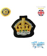 Kings Crown Gold Hand Embroidered Bullion Wire Badge. - €8,71 EUR