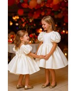 IVORY GORGEOUS PRINCESS DRESS with pearls. Sizes 1-10 years. Any colors  - $110.00+
