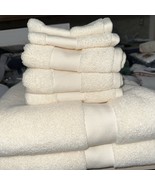 RALPH LAUREN WESCOTT LINEN CREAM 2 BATH 3 HAND 2! WASH TOWELS NWT VERY NICE - $110.22