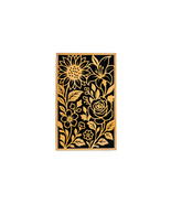 Carved Floral Wood Wall Art, 2 Layer Laser Cut Flower Panel, 11x15 Handmade - $35.00