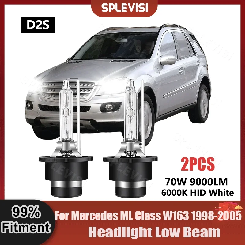 Plug And Play D2S Headlight Bulbs Xenon Light 9V-16V 9000LM For Mercedes ML - £23.25 GBP