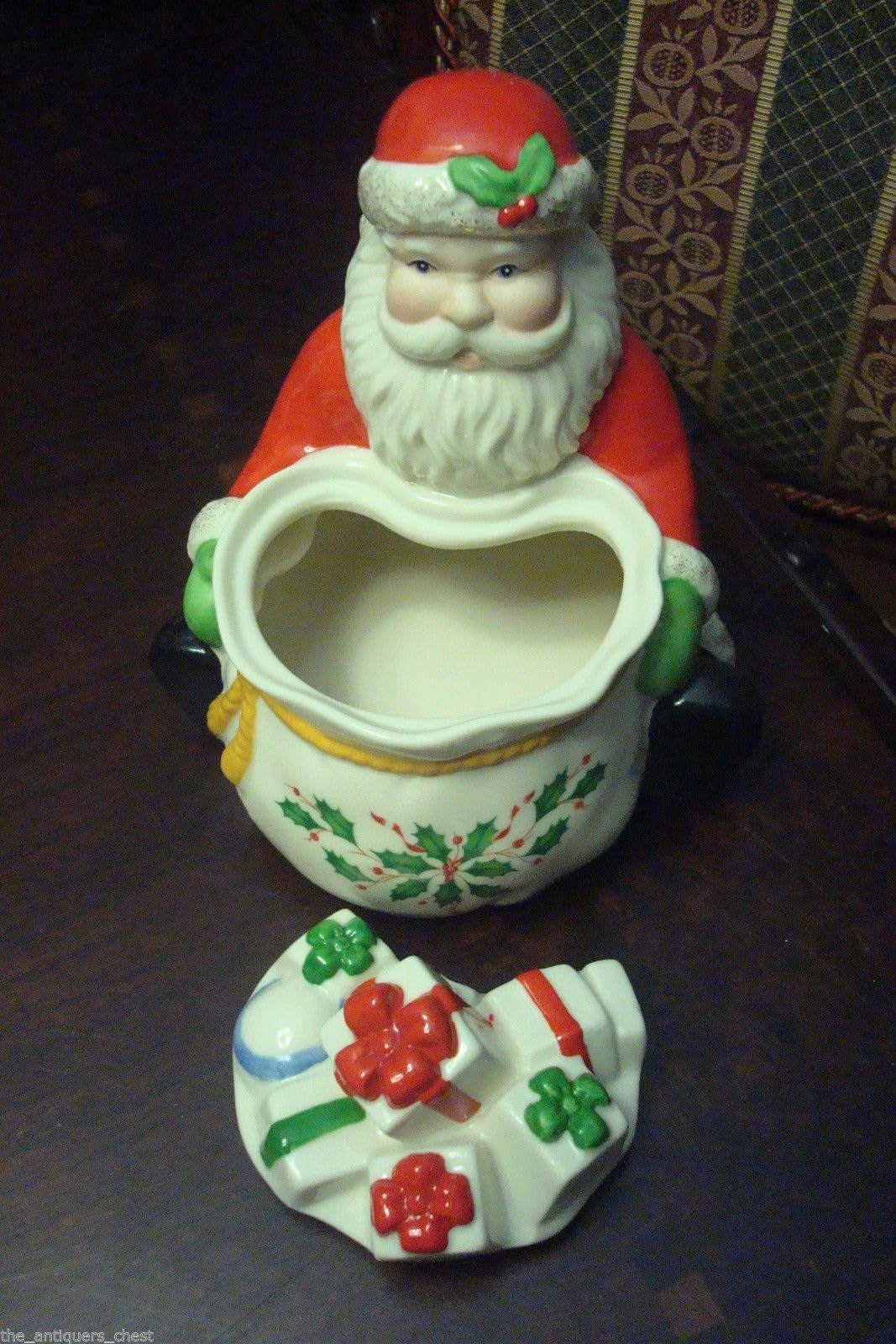 Compatible with Lenox Candy Dish ASTHRAY Santa Petals & Pearls Christmas Holiday Item image 13